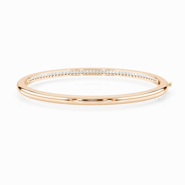 Channel Setting Round Diamond Bangle