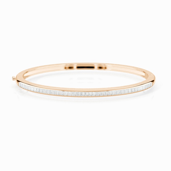 Channel Setting Round Diamond Bangle