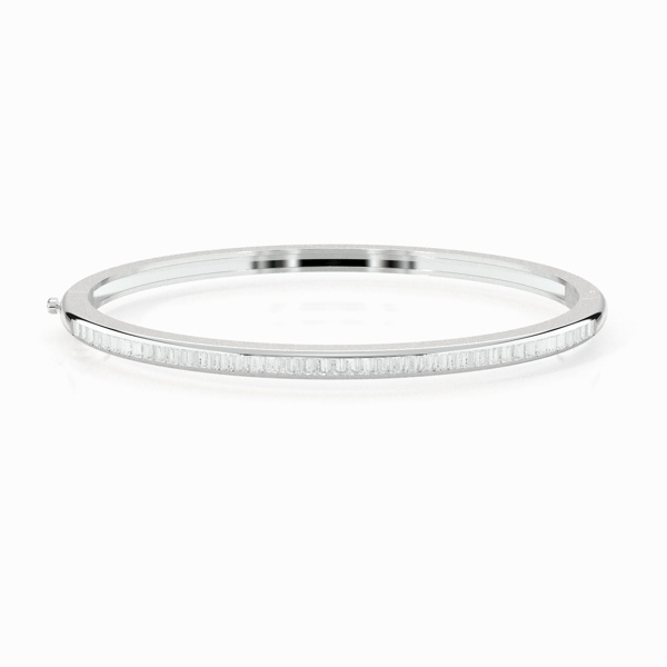Channel Setting Round Diamond Bangle