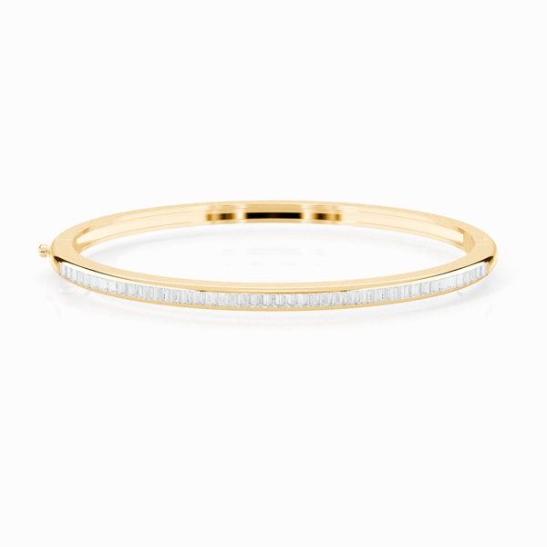 Channel Setting Round Diamond Bangle